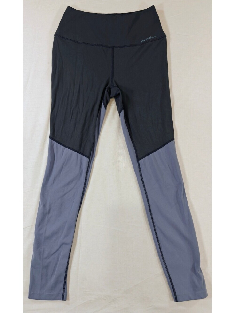 Eddie Bauer Women's Small Colorblock Leggings Black and Gray